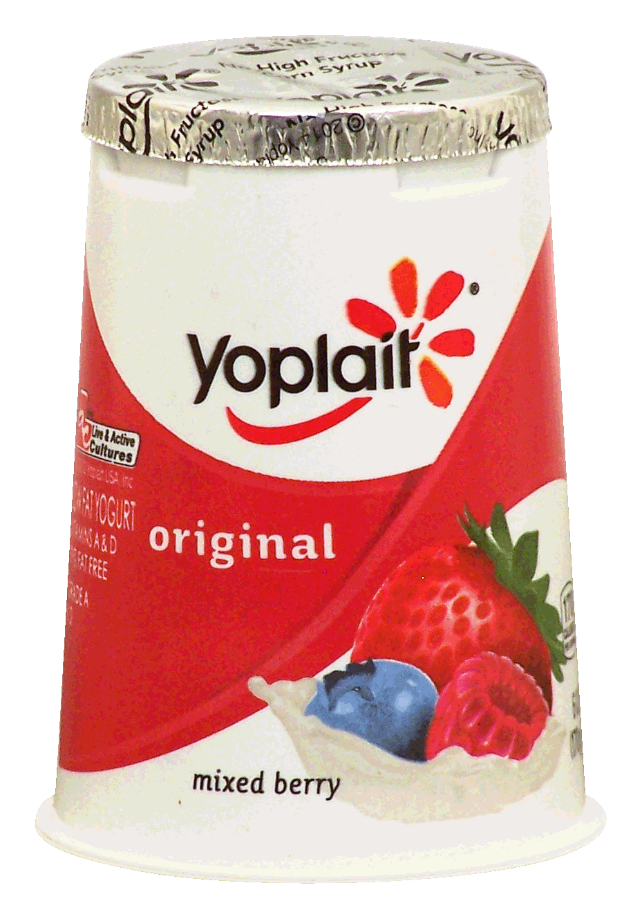 Yoplait Original lowfat mixed berry 99% fat free Full-Size Picture